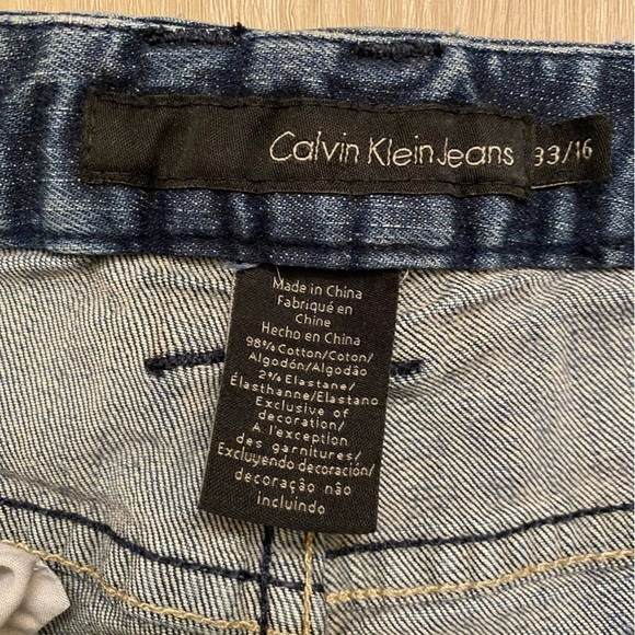 PICK 3 ITEMS FOR $25: Calvin Klein Womens Jean Shorts Sz 16 Plus Size Mini Jorts - Picture 3 of 8
